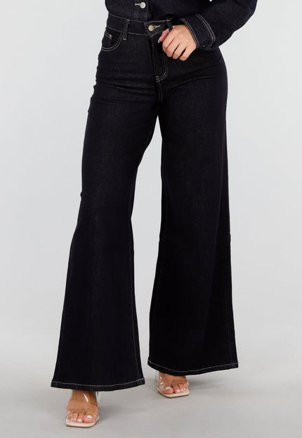 Redial Jeans Donkerblauwe Stretch Flared Jeans