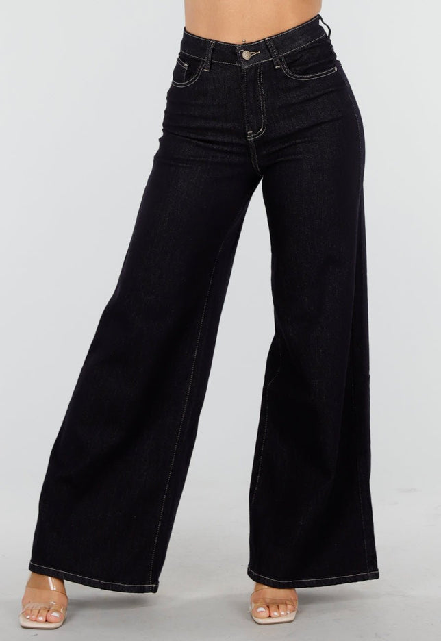 Redial Jeans Donkerblauwe Stretch Flared Jeans