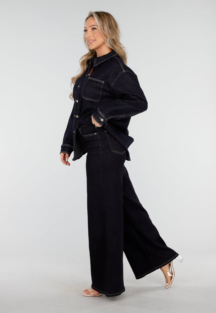 Redial Jeans Donkerblauwe Stretch Flared Jeans