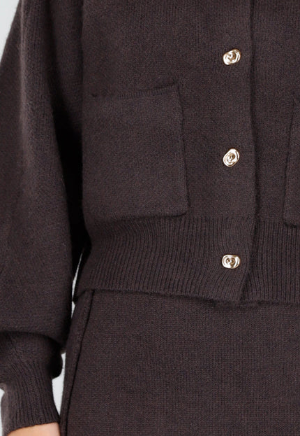 NEW011025 Donkerbruin Setje met Rok