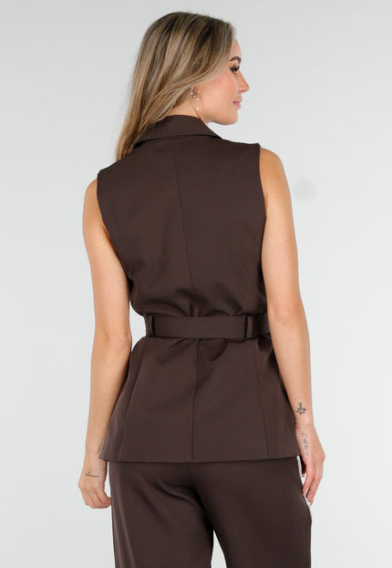 NEW011025 Donkerbruine Two Piece Set