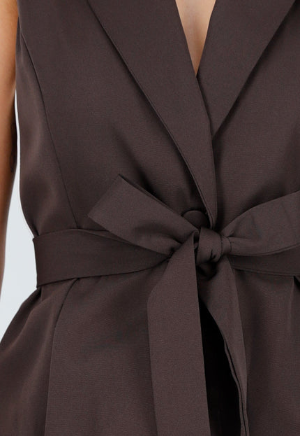 NEW011025 Donkerbruine Two Piece Set