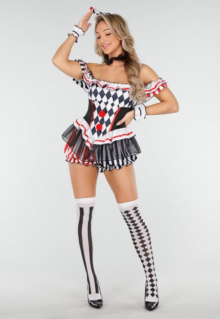 NEW011025 Harlekijn Kostuum