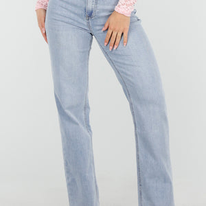 Redial Jeans Lichtblauwe Straight Leg Jeans