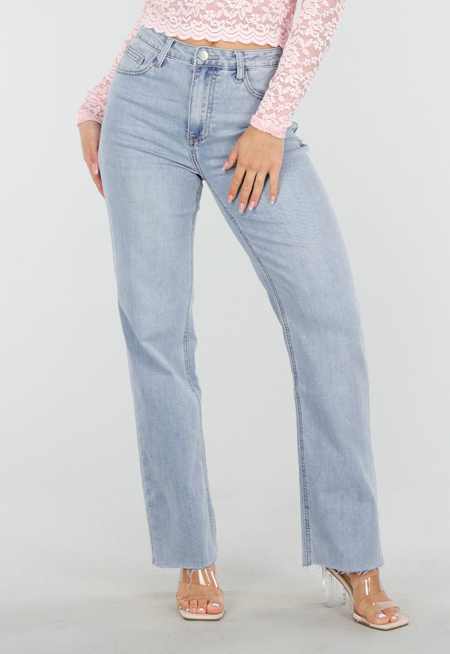 Redial Jeans Lichtblauwe Straight Leg Jeans