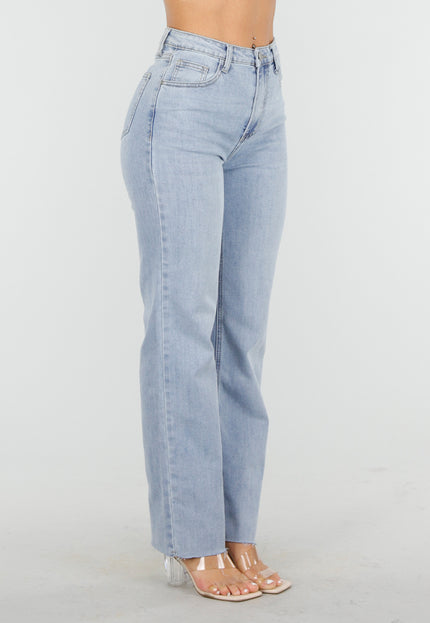 Redial Jeans Lichtblauwe Straight Leg Jeans