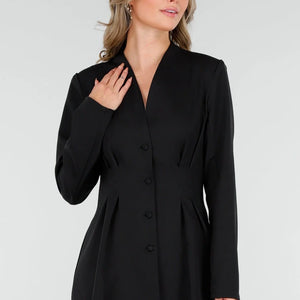 NEW011025 Zwarte Getailleerde Blazer