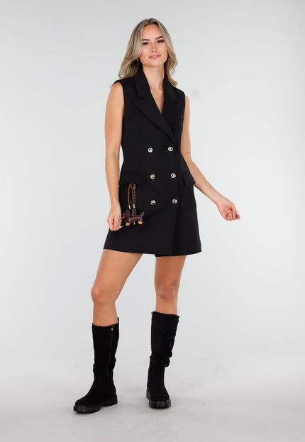 NEW011025 Zwarte Giletjurk