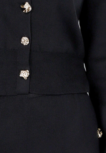 NEW011025 Zwarte Knitted Set