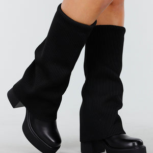 NEW011025 Zwarte Plateau Laarzen