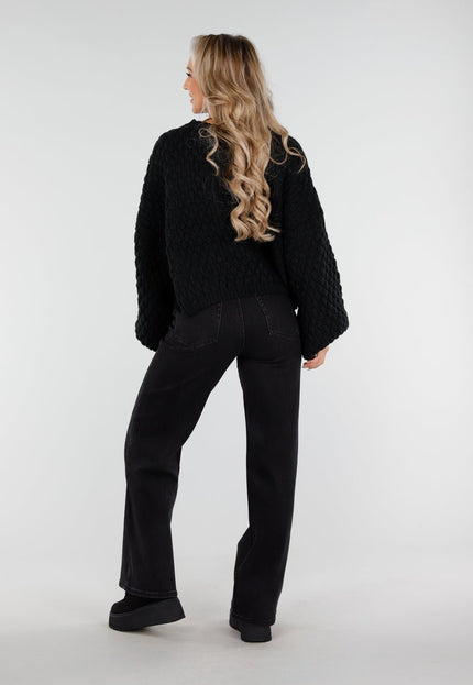 OP=OP.08.NL Zwarte Sneakers met Bontvoering