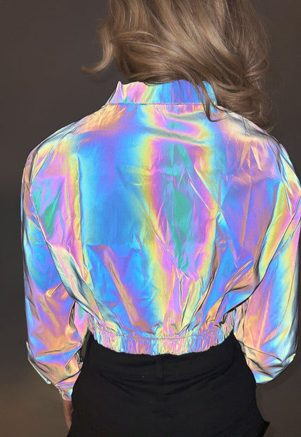 NEW0111 Cropped Reflecterende Bomberjas