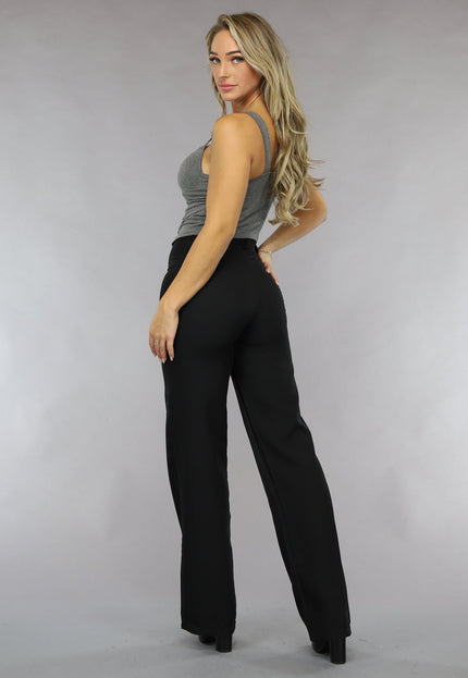 NEW0111 Grijze Stretch Top met Overslag