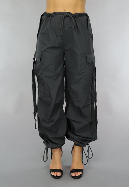OP=OP.06.NL Parachute Cargo Broek in Donkergrijs