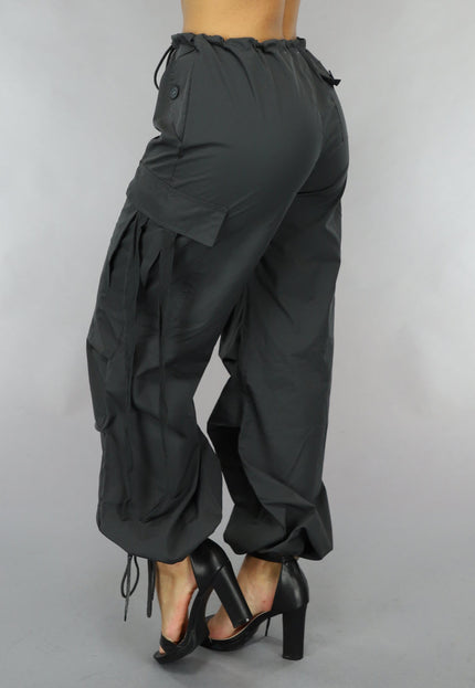 OP=OP.06.NL Parachute Cargo Broek in Donkergrijs