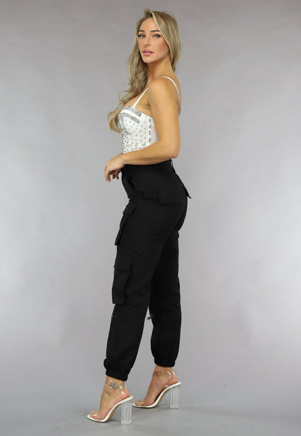 OP=OP.06.NL Witte Voorgevormde Glitter Top