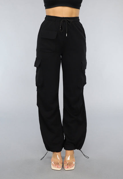 NEW0111 Zwarte Cargo Jogger met Zakken