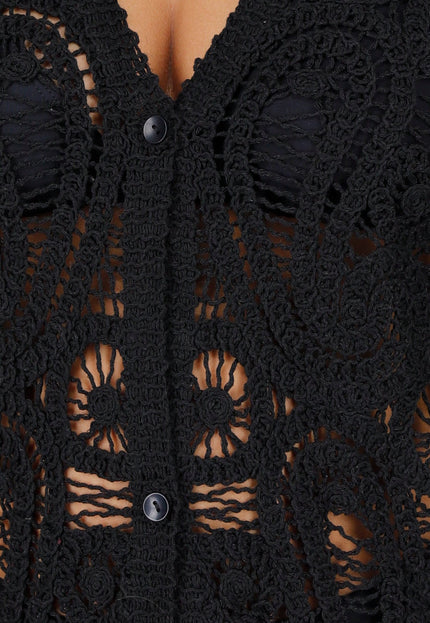 NEW020425 Gehaakte Cover-up Jurk met V-Hals