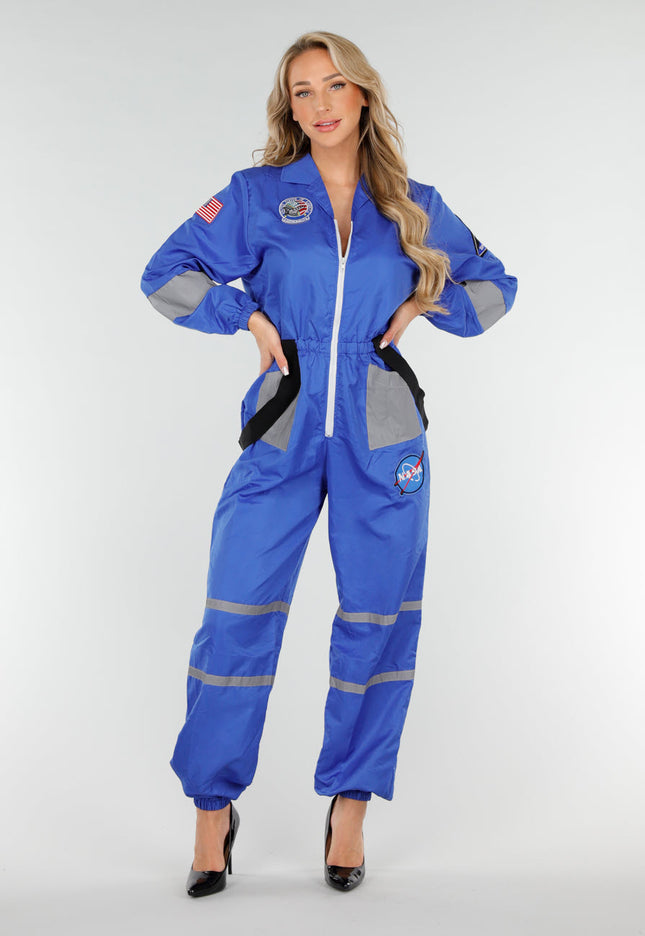 CARNA15 Blauw Reflecterend NASA Kostuum