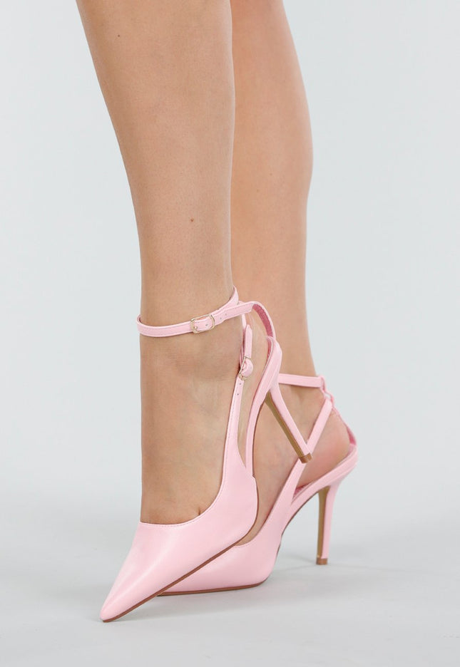 OP=OP.03.NL Lichtroze Pumps met Enkelbandje