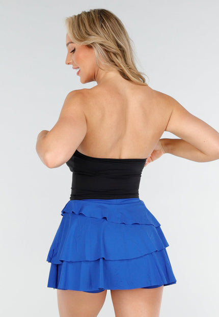 NEW020725 Zwarte Strapless Top Stretch