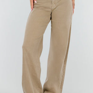 NEW020926 Beige Tall Jeans met Straight Leg
