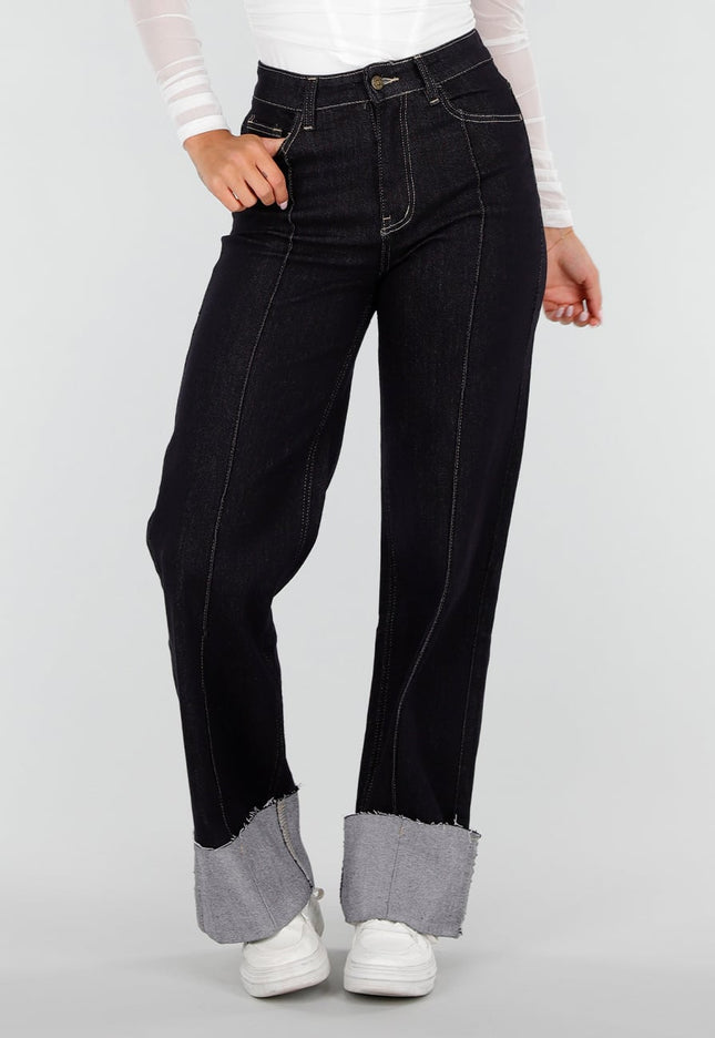 NEW020926 Donkerblauwe Extra Tall Stretch Straight Jeans