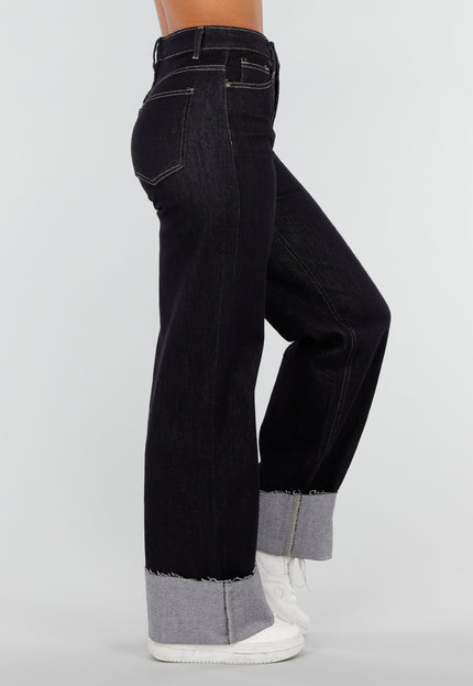 NEW020926 Donkerblauwe Extra Tall Stretch Straight Jeans