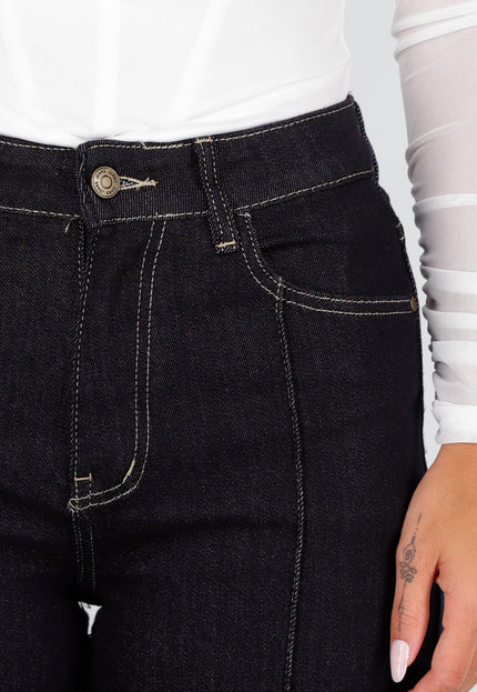 NEW020926 Donkerblauwe Extra Tall Stretch Straight Jeans