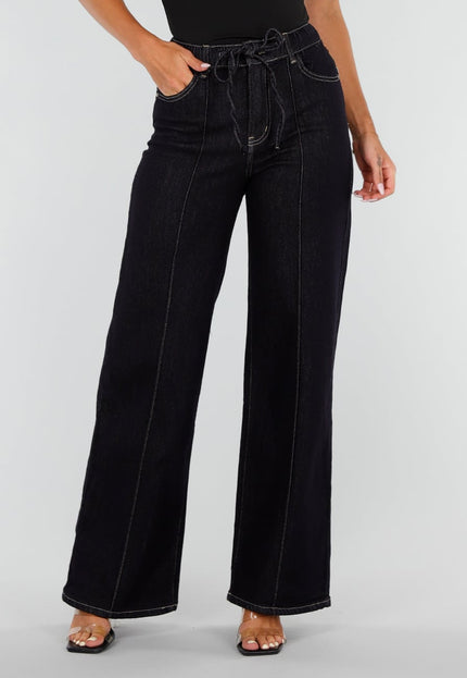 NEW020926 Donkerblauwe Stretch Jeans Straight
