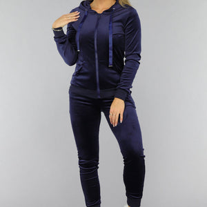 NEW0210 Zacht Donkerblauw Huispak met Capuchon