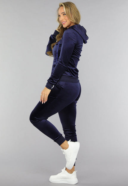 NEW0210 Zacht Donkerblauw Huispak met Capuchon