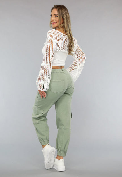 NEW0304 Witte Bolero met Wijduitlopende Mouwen