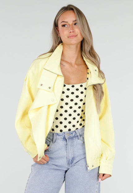 NEW030626 Butter Yellow Bikerjack