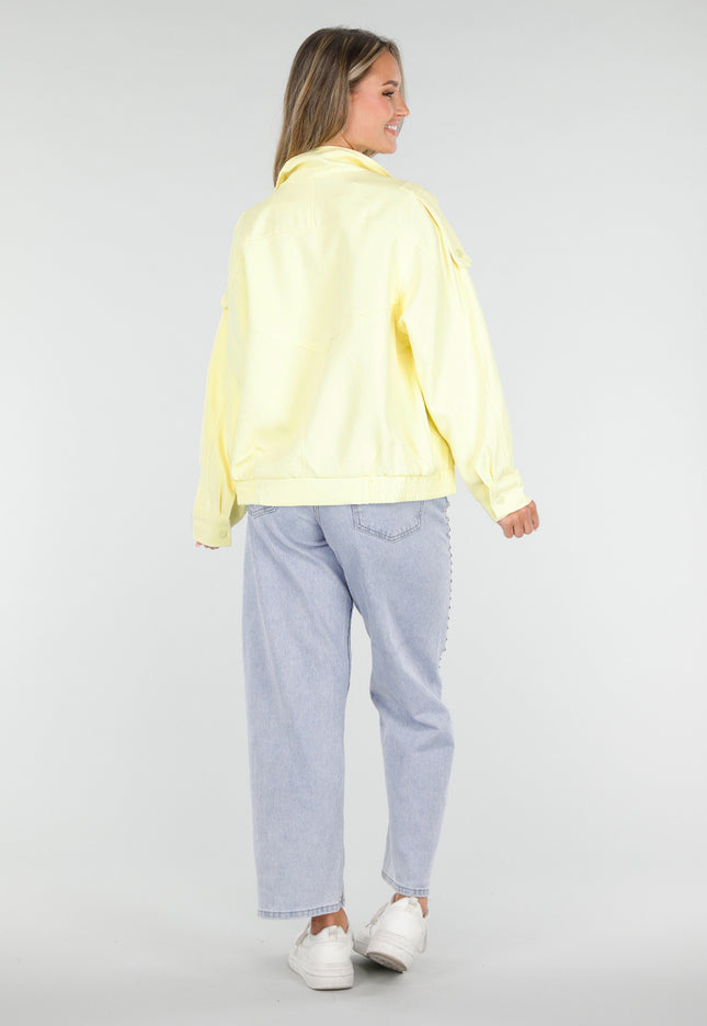 NEW030626 Butter Yellow Bikerjack