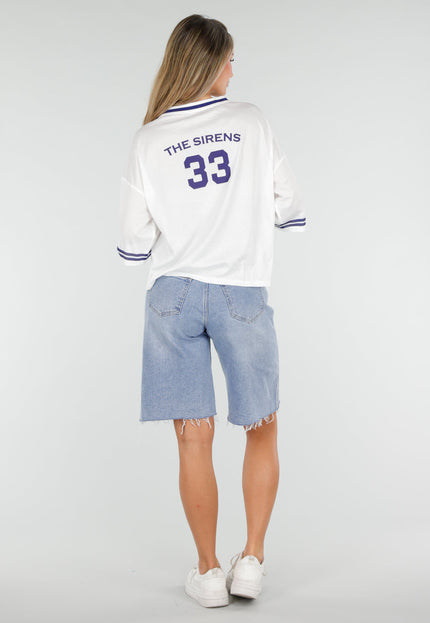 NEW030626 Lichtblauwe Denim Bermuda Short