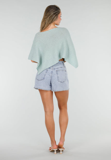NEW030626 Lichtblauwe Denim Shorts met Studs
