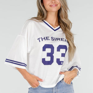 NEW030626 Witte Mesh Stretch Jersey T-Shirt