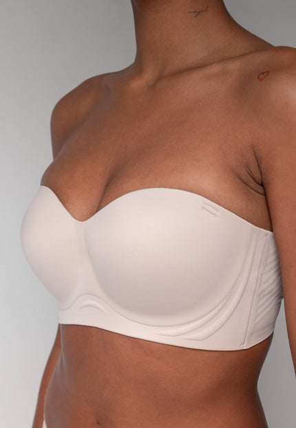 NEW0307 De Perfecte Strapless BH Nude