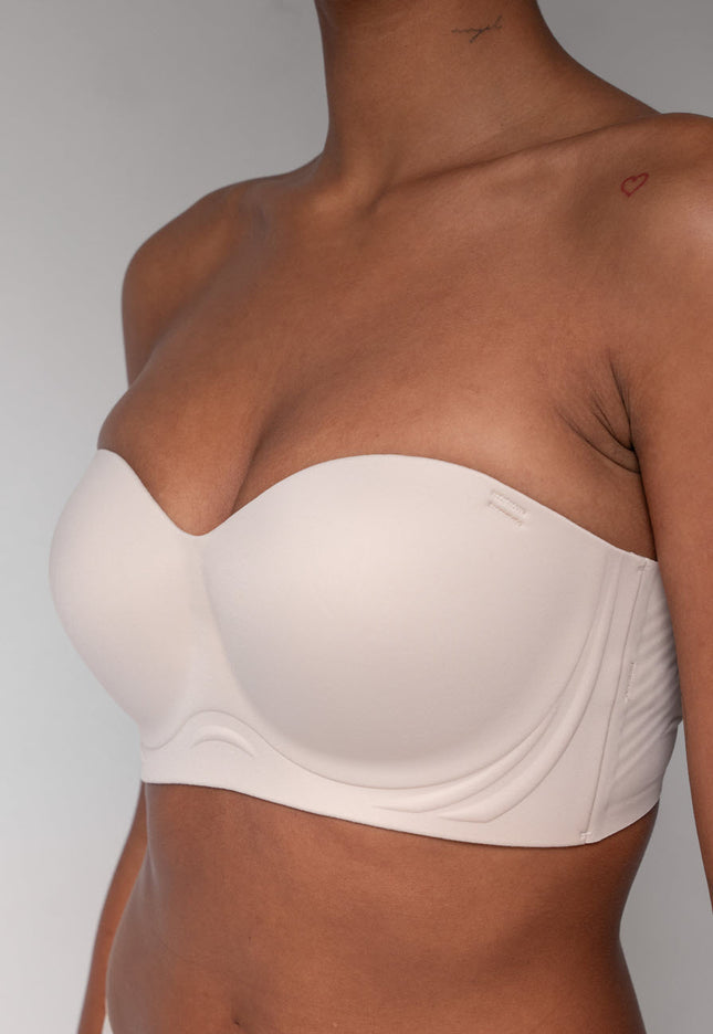 NEW0307 De Perfecte Strapless BH Nude