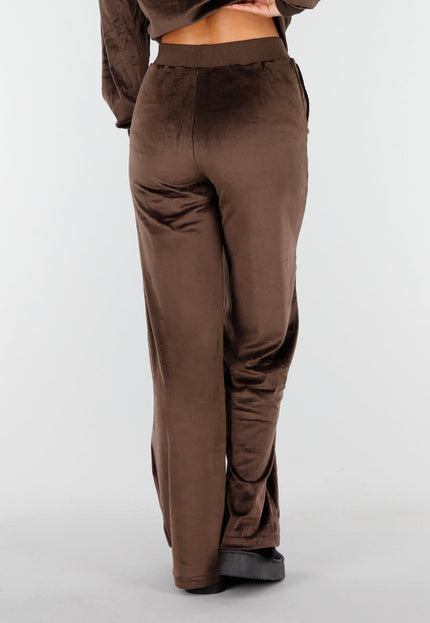 OP=OP.48.NL Velours Stretch Huispak in Bruin