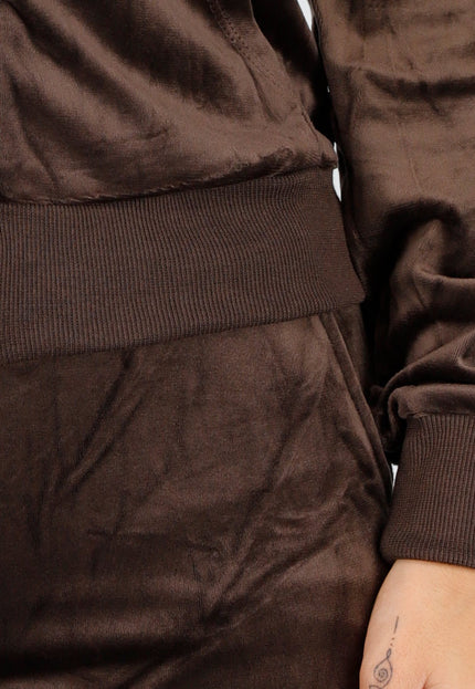 OP=OP.43.NL Bruin Huispak met Nepbont Capuchon