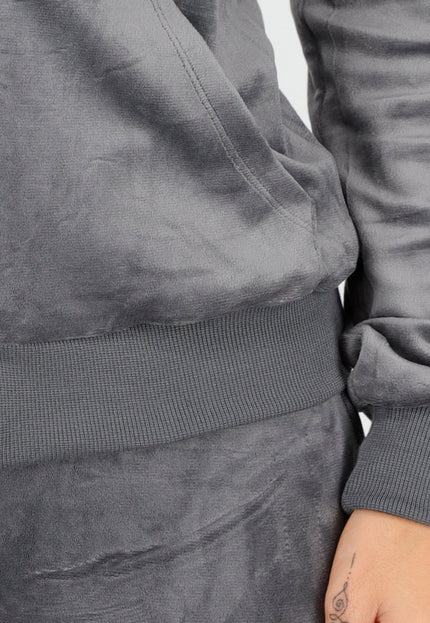 NEW030925 Grijs Huispak met Nepbont Capuchon