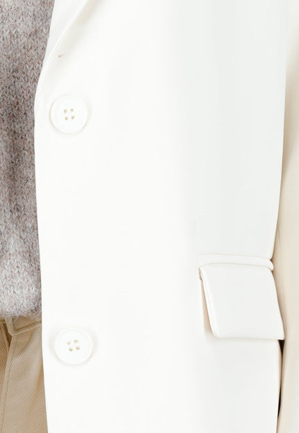 NEW030925 Crème Oversized Blazer