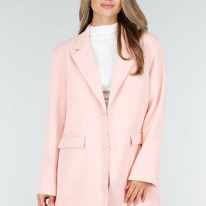 NEW030925 Lichtroze Oversized Blazer