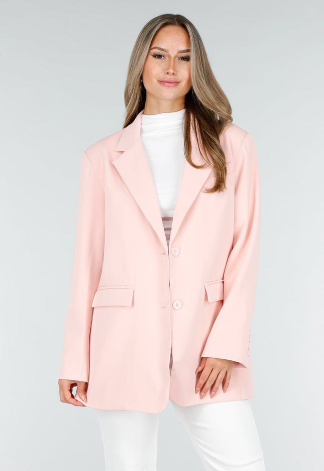NEW030925 Lichtroze Oversized Blazer