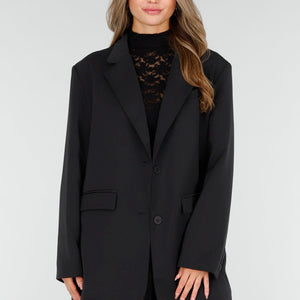 NEW030925 Zwarte Oversized Blazer
