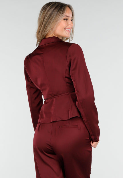 OP=OP.03.R Bordeauxrode Wrap Blazer