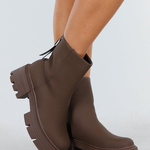 OP=OP.41.NL Bruine Enkelhoge Laarzen