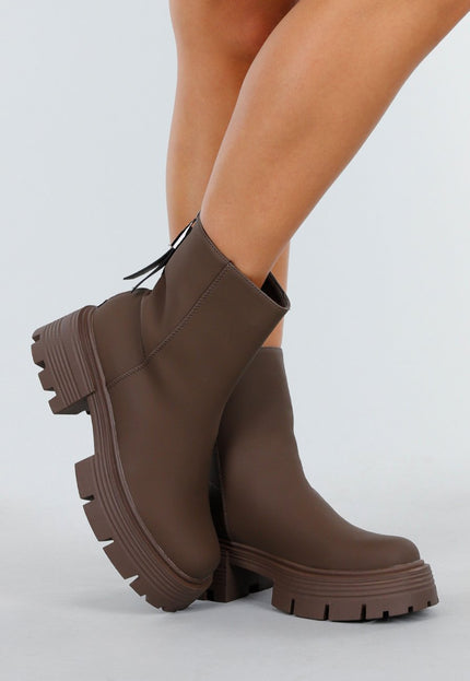 OP=OP.41.NL Bruine Enkelhoge Laarzen